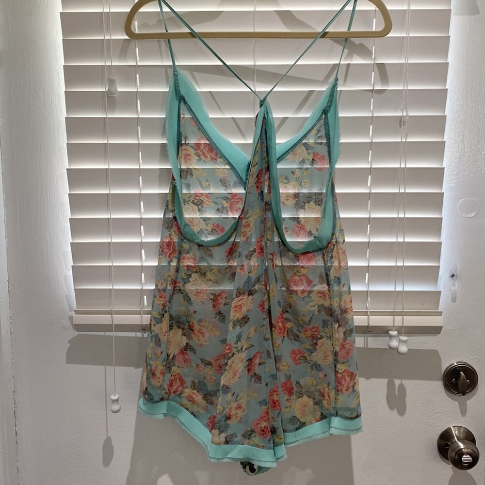 Free People Intimates Sheer Rose Romper View 5